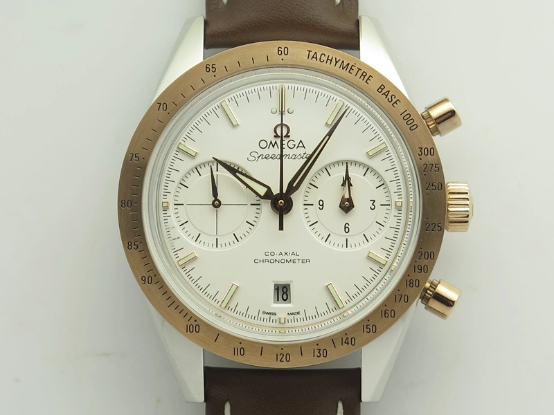 MultiPurpose Black Shield DLC ZF Best Edition on Brown Leather Strap A 9797