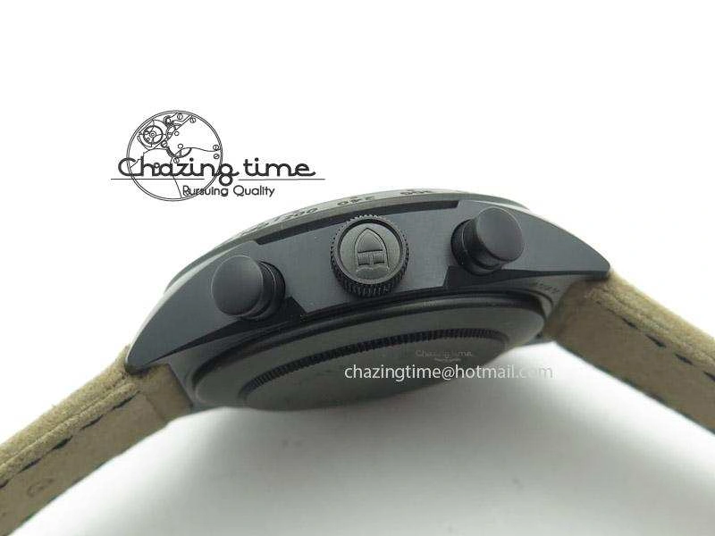 MultiPurpose Black Shield DLC ZF Best Edition on Brown Leather Strap A 9797