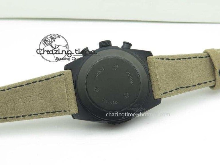 MultiPurpose Black Shield DLC ZF Best Edition on Brown Leather Strap A 9797