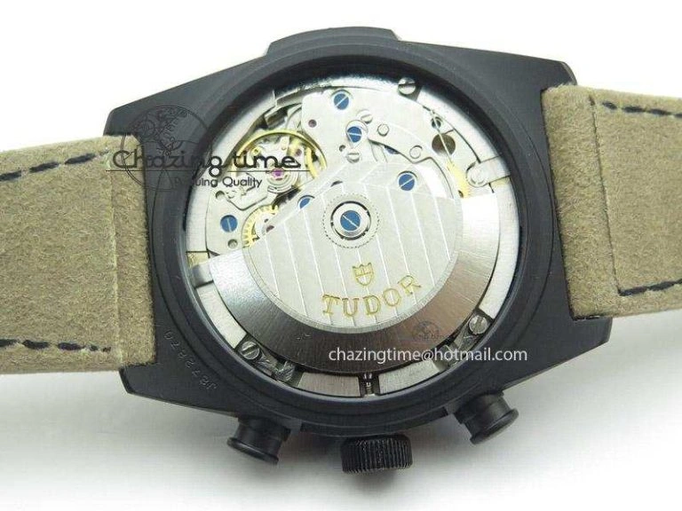 MultiPurpose Black Shield DLC ZF Best Edition on Brown Leather Strap A 9797