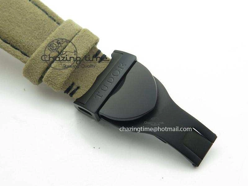 MultiPurpose Black Shield DLC ZF Best Edition on Brown Leather Strap A 9797