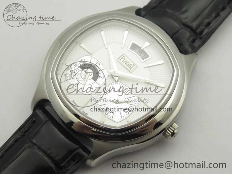 Black-Tie SS TWF Best Edition White Dial on Black Leather Strap Cal.850P Comfortable 9120