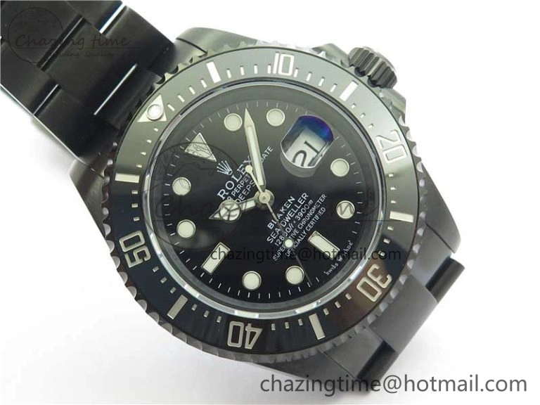 Blaken  Sea-Dweller 2017 Baselworld 126600 DLC ROF Best Edition Black Dial on DLC Bracelet A Sporty 2589