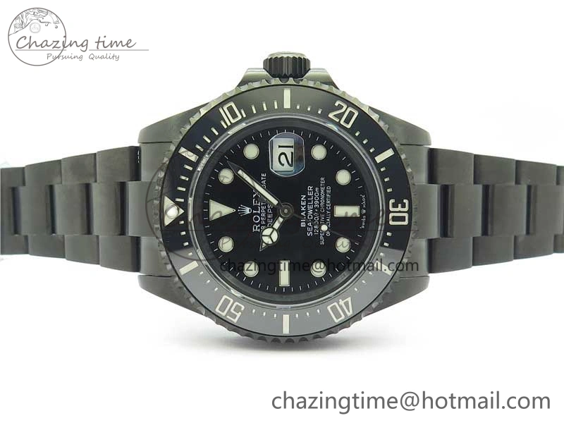 Blaken  Sea-Dweller 2017 Baselworld 126600 DLC ROF Best Edition Black Dial on DLC Bracelet A Sporty 2589