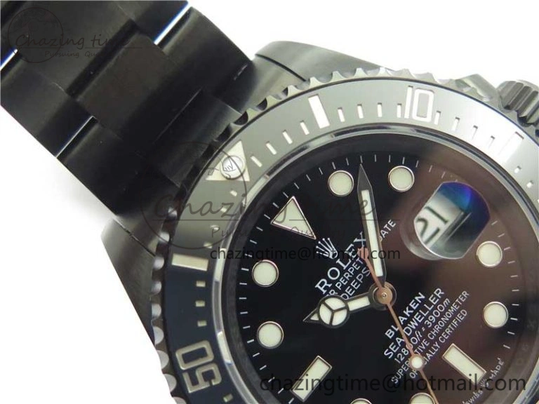 Blaken  Sea-Dweller 2017 Baselworld 126600 DLC ROF Best Edition Black Dial on DLC Bracelet A Sporty 2589