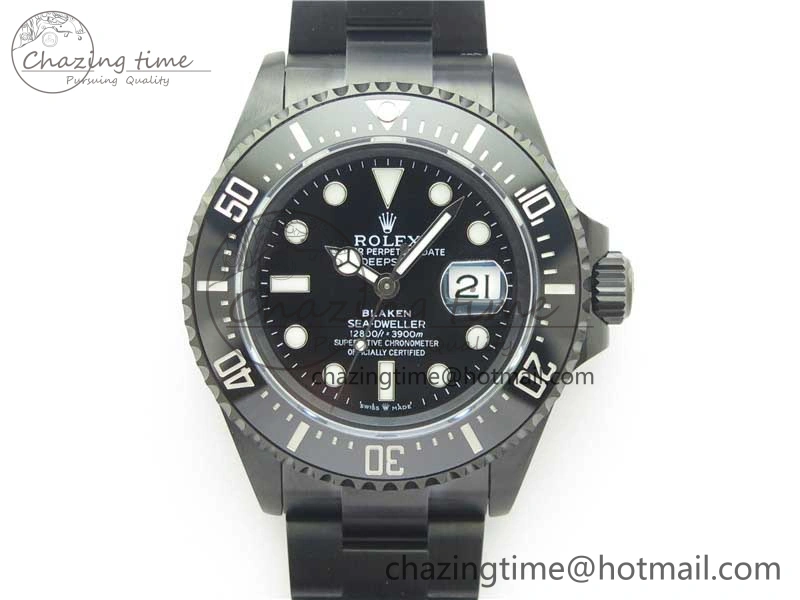 Blaken  Sea-Dweller 2017 Baselworld 126600 DLC ROF Best Edition Black Dial on DLC Bracelet A Sporty 2589