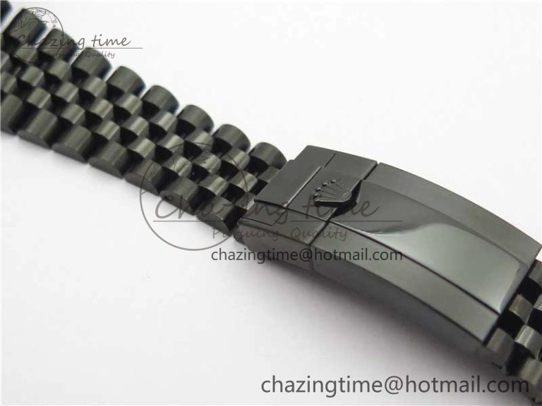 Efficient Blaken GMT Master II Black Blue Ceramic DLC GSF Best Edition Black Dial on Jubilee Bracelet A 2600