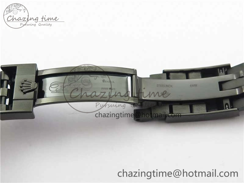 Efficient Blaken GMT Master II Black Blue Ceramic DLC GSF Best Edition Black Dial on Jubilee Bracelet A 2600