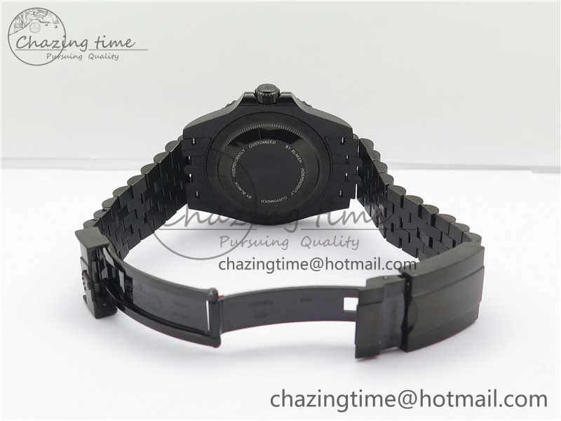 Efficient Blaken GMT Master II Black Blue Ceramic DLC GSF Best Edition Black Dial on Jubilee Bracelet A 2600