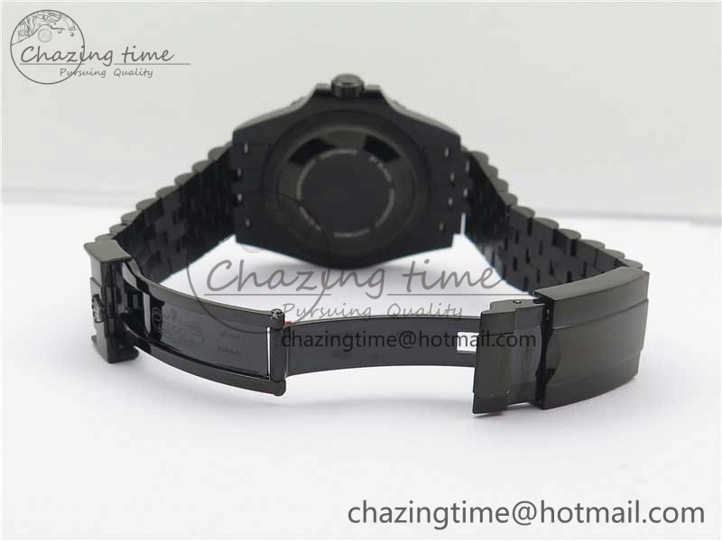 Efficient Blaken GMT Master II Black Blue Ceramic DLC GSF Best Edition Black Dial on Jubilee Bracelet A 2600