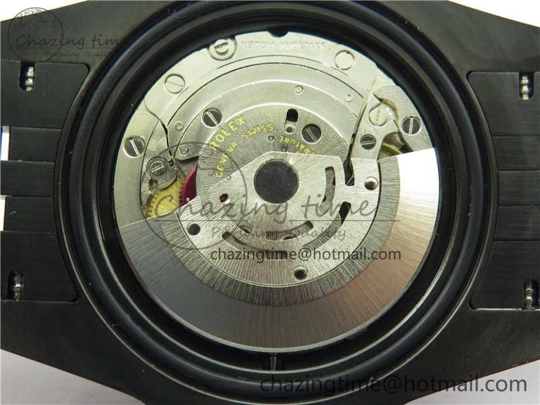 Premium Blaken GMT Master II Red Blue Ceramic DLC GSF Best Edition Black Dial on Jubilee Bracelet A 2593