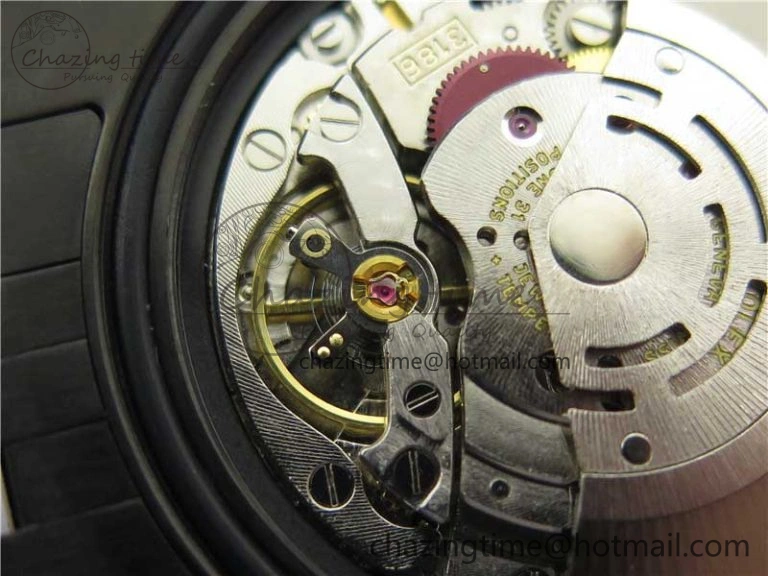 Premium Blaken GMT Master II Red Blue Ceramic DLC GSF Best Edition Black Dial on Jubilee Bracelet A 2593