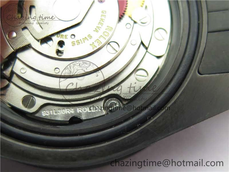 Premium Blaken GMT Master II Red Blue Ceramic DLC GSF Best Edition Black Dial on Jubilee Bracelet A 2593