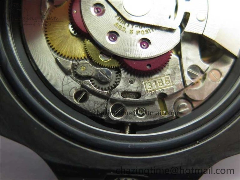 Premium Blaken GMT Master II Red Blue Ceramic DLC GSF Best Edition Black Dial on Jubilee Bracelet A 2593