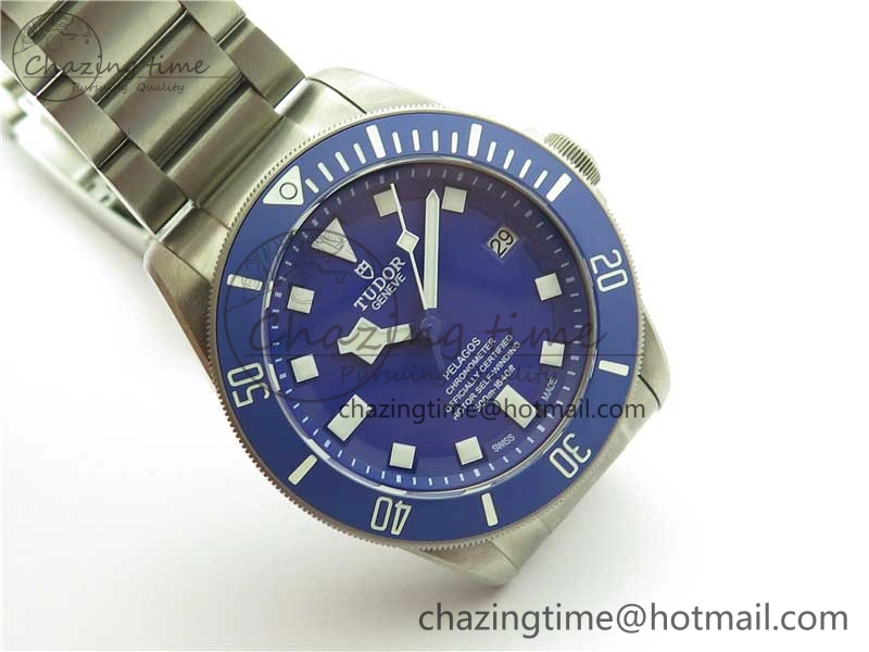 Trendy Blue Pelagos XF 1:1 Best Edition on Titanium Bracelet A2824 V 9756
