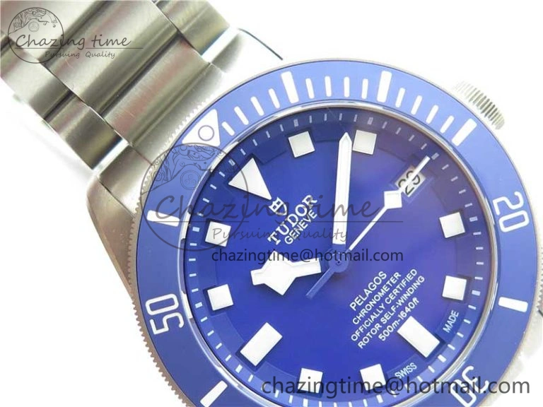 Trendy Blue Pelagos XF 1:1 Best Edition on Titanium Bracelet A2824 V 9756