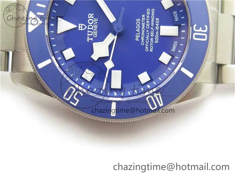 Trendy Blue Pelagos XF 1:1 Best Edition on Titanium Bracelet A2824 V 9756