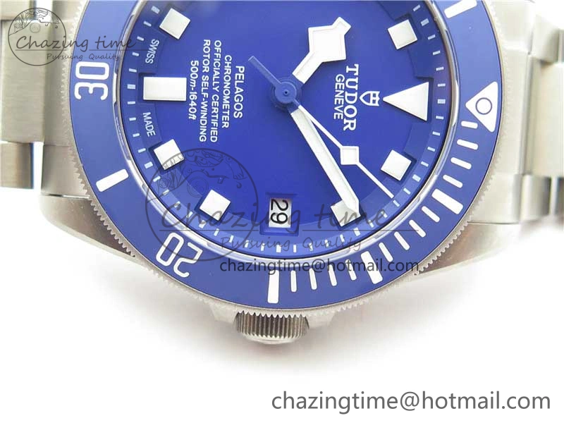 Trendy Blue Pelagos XF 1:1 Best Edition on Titanium Bracelet A2824 V 9756