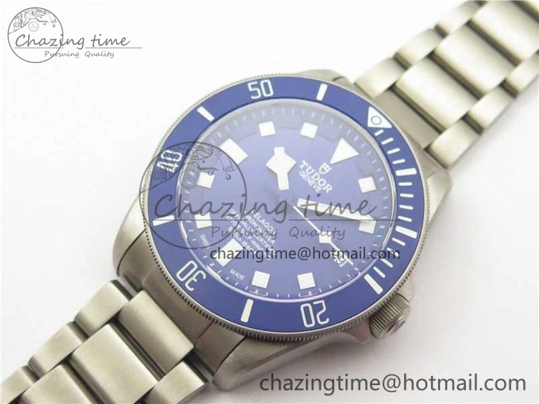 Trendy Blue Pelagos XF 1:1 Best Edition on Titanium Bracelet A2824 V 9756