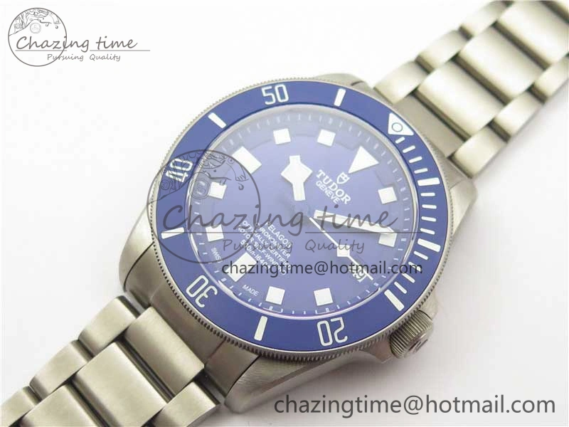 Trendy Blue Pelagos XF 1:1 Best Edition on Titanium Bracelet A2824 V 9756