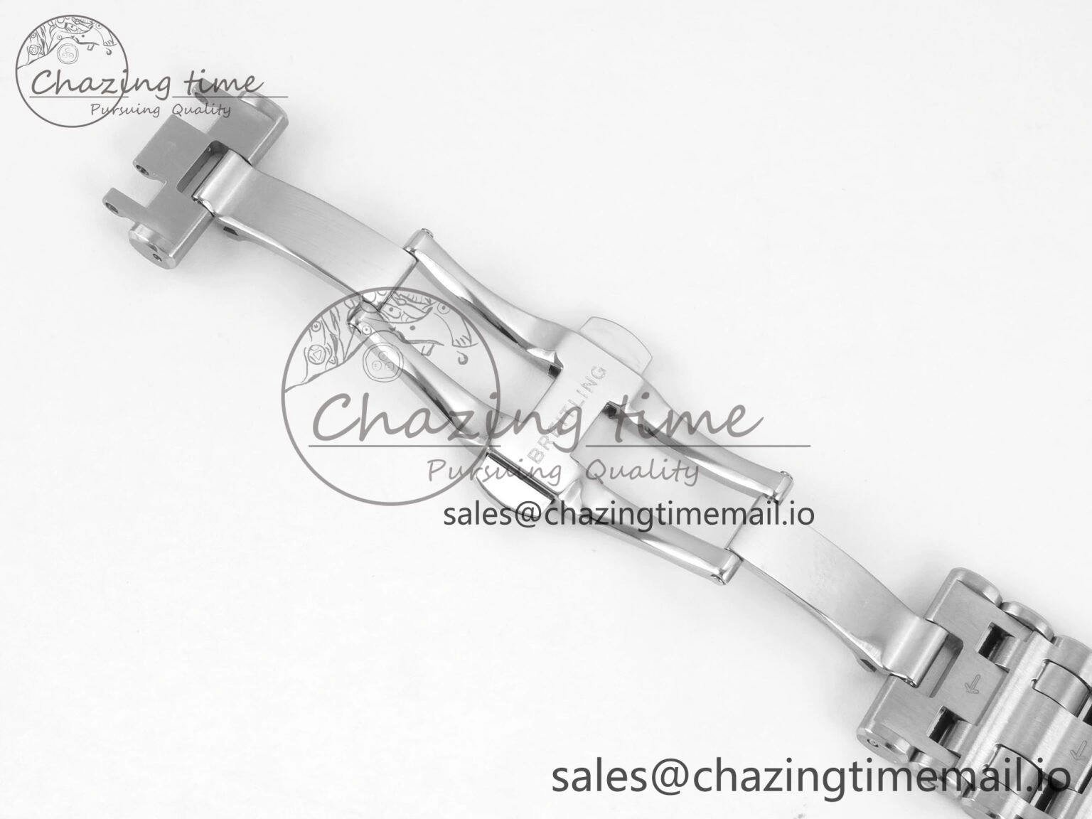 Breitling BLSF Chronomat Automatic 1:1 Best Edition GMT 40mm Grey Dial on SS Bracelet A Tailored 5377
