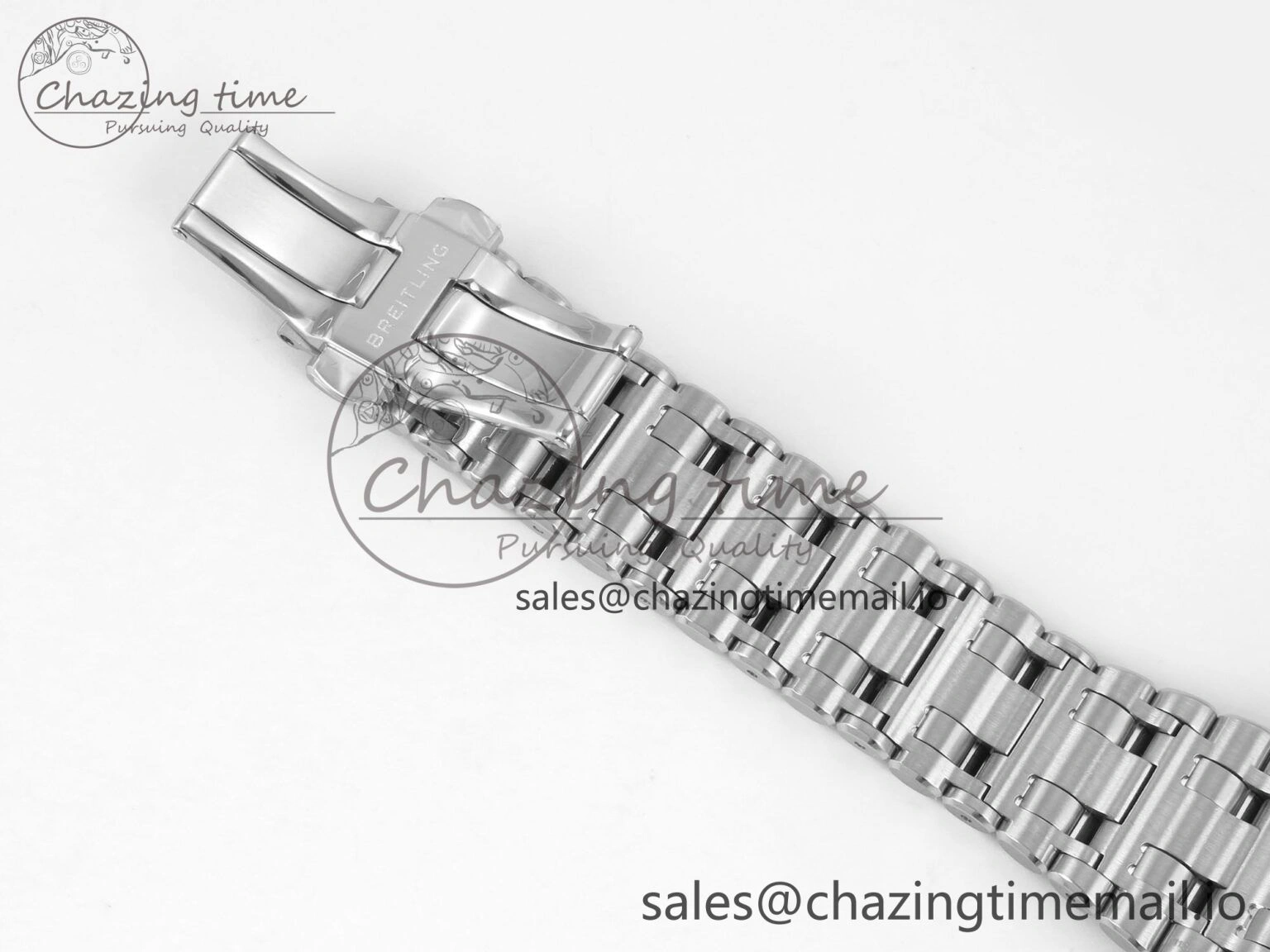 Breitling BLSF Chronomat Automatic 1:1 Best Edition GMT 40mm White Dial On SS Bracelet A ZeroBulk 5380