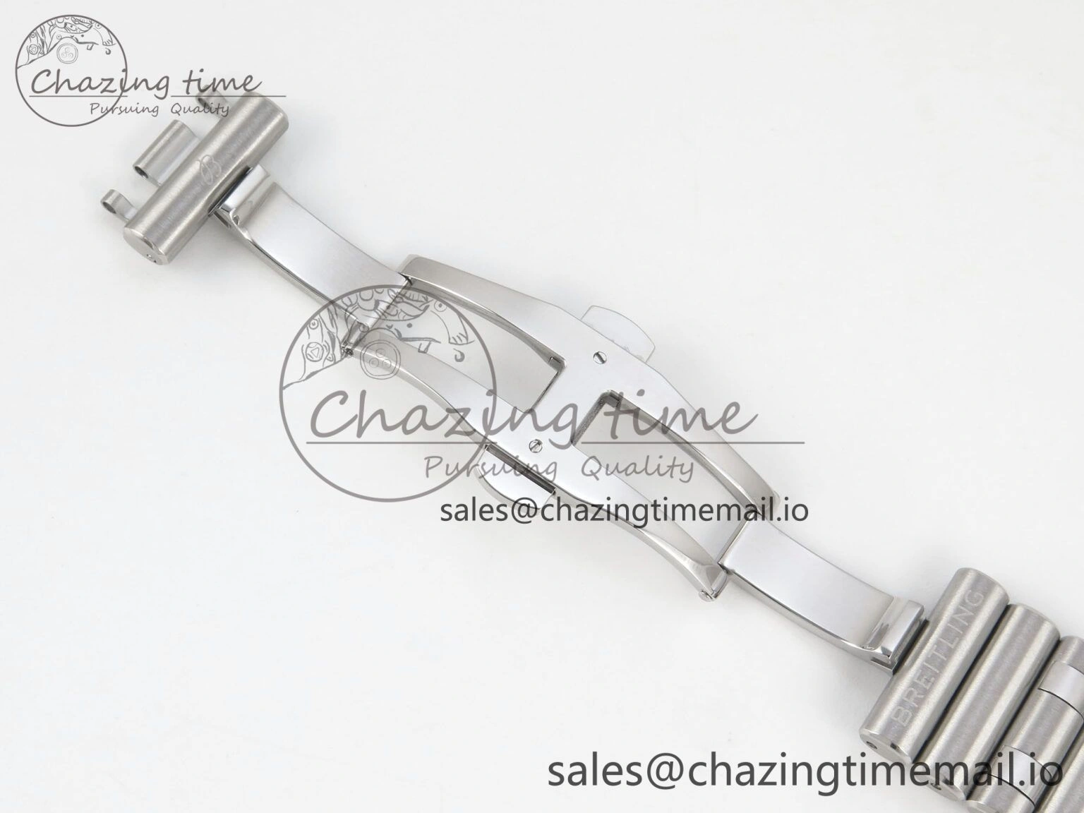 Breitling BLSF Chronomat Automatic 1:1 Best Edition GMT 40mm White Dial On SS Bracelet A ZeroBulk 5380