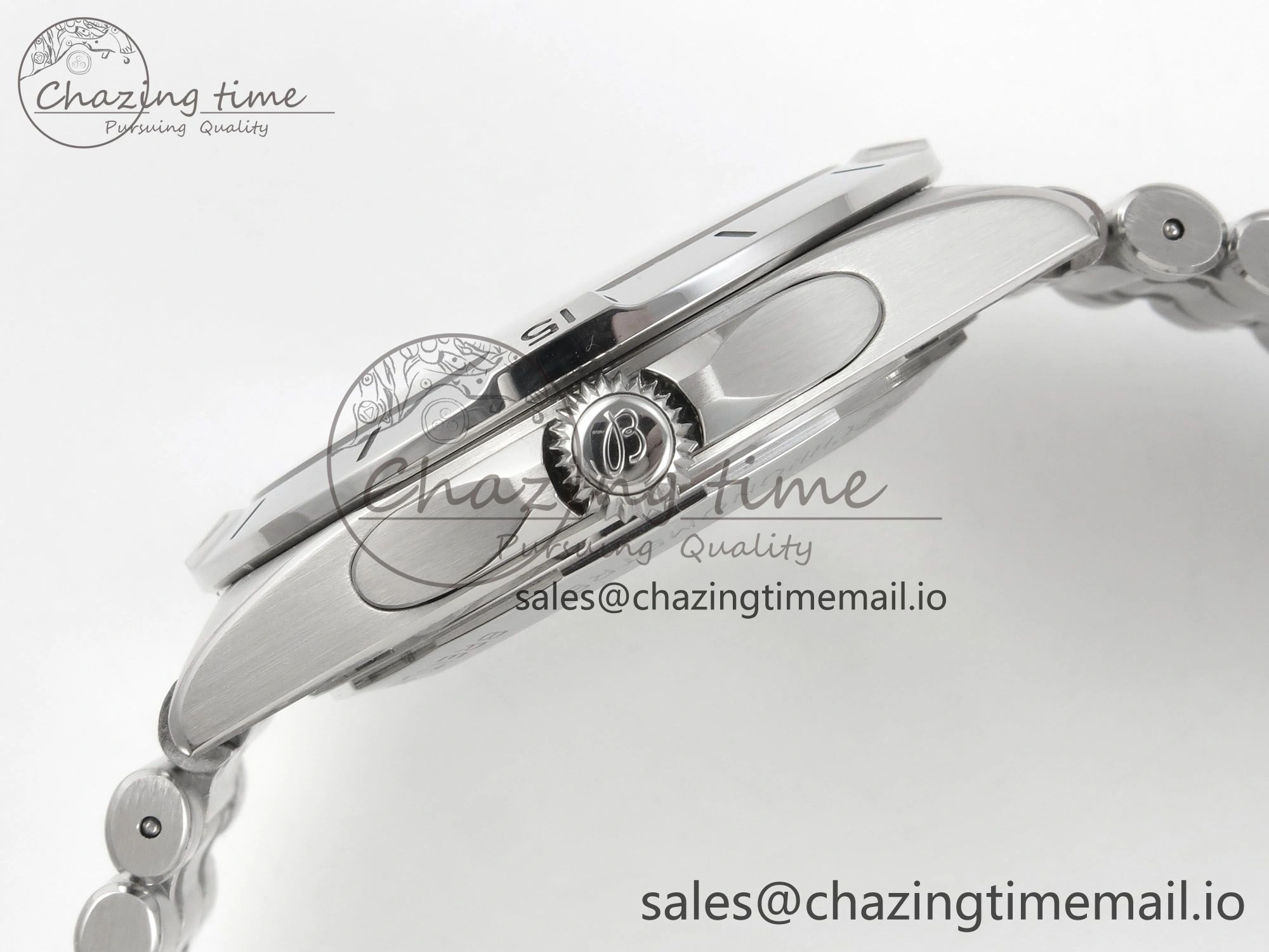 Breitling BLSF Chronomat Automatic 1:1 Best Edition GMT 40mm White Dial On SS Bracelet A ZeroBulk 5380