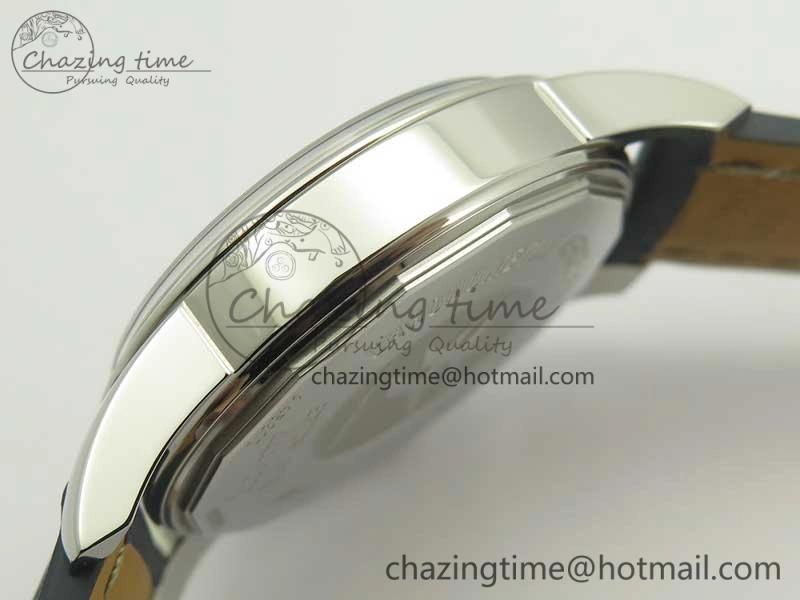 Unique Breitling Transocean Day & Date SS V7F 1:1 Best Edition Blue Dial on Blue Leather Strap A 5623