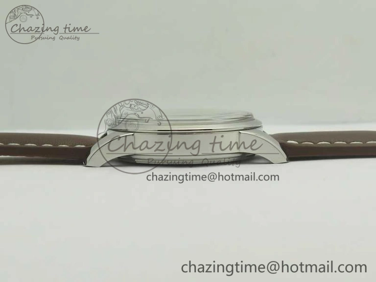 Breitling Transocean Day & Date SS V7F 1:1 Best Edition Silver Dial on Brown Leather Strap A SmartChoice 5622