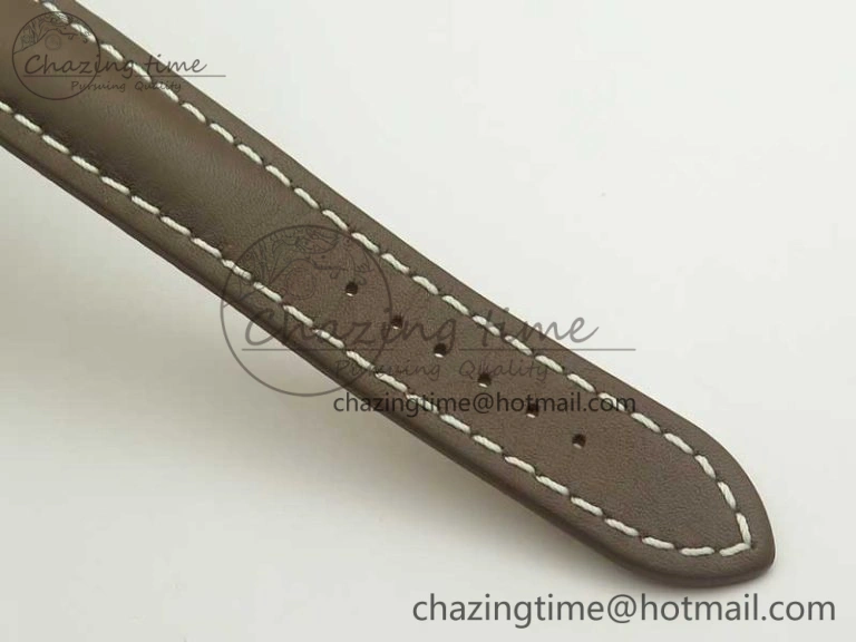Breitling Transocean Day & Date SS V7F 1:1 Best Edition Silver Dial on Brown Leather Strap A SmartChoice 5622
