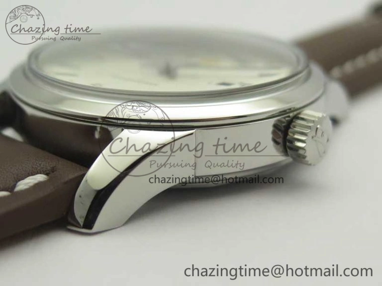 Breitling Transocean Day & Date SS V7F 1:1 Best Edition Silver Dial on Brown Leather Strap A SmartChoice 5622