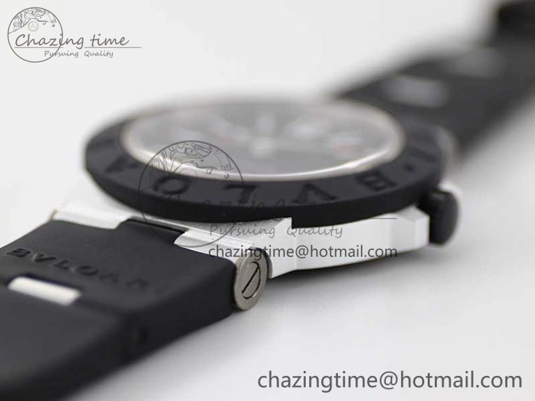 Bvlgari Diagono Aluminum Watch AL RU Black Stk SW Affordable 5818
