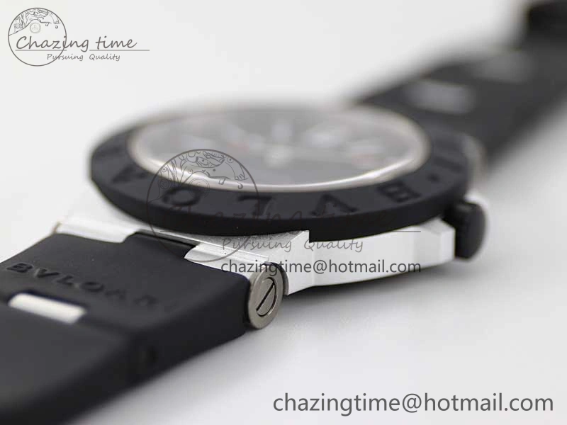 Bvlgari Diagono Aluminum Watch AL RU Black Stk SW Affordable 5818