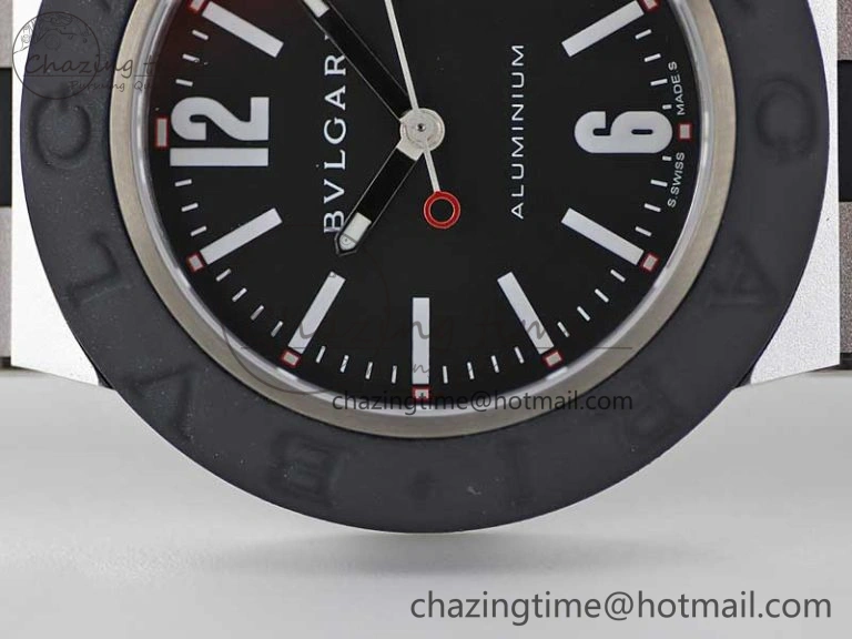 Bvlgari Diagono Aluminum Watch AL RU Black Stk SW Affordable 5818