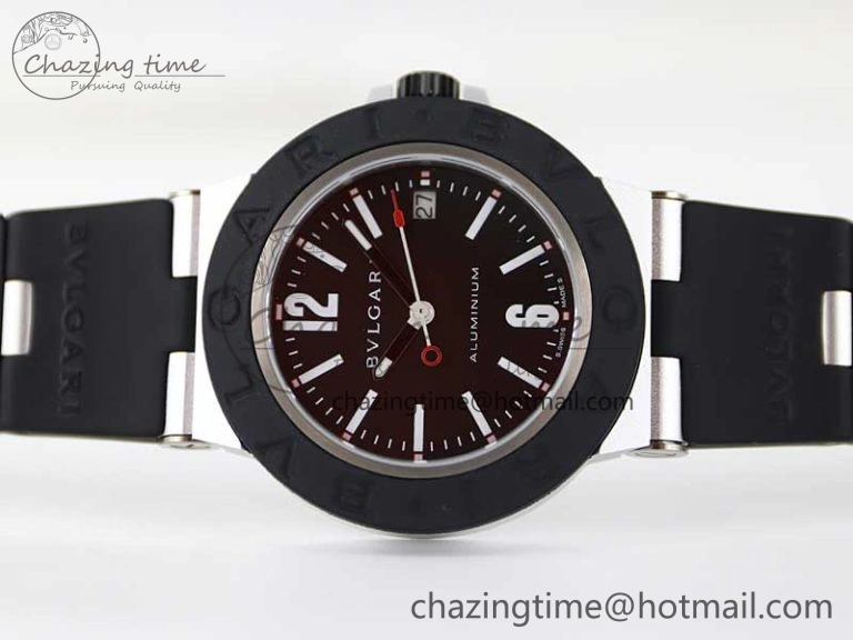 Bvlgari Diagono Aluminum Watch AL RU Black Stk SW Affordable 5818