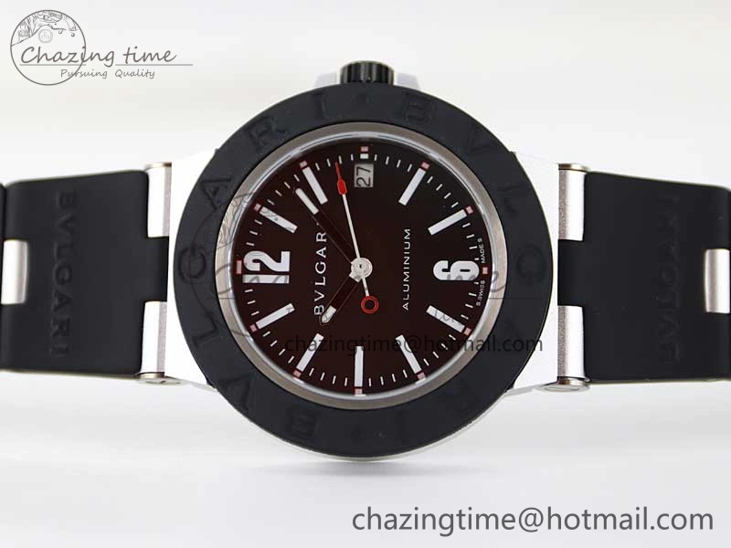 Bvlgari Diagono Aluminum Watch AL RU Black Stk SW Affordable 5818