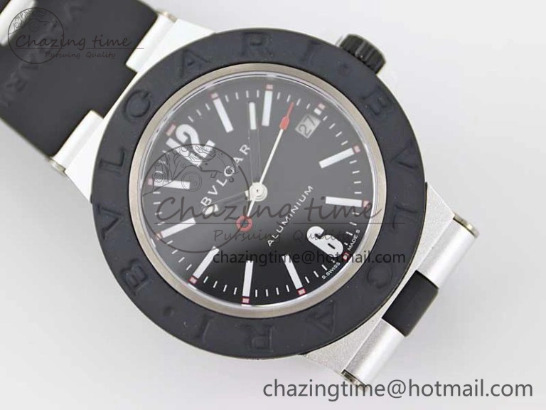 Bvlgari Diagono Aluminum Watch AL RU Black Stk SW Affordable 5818