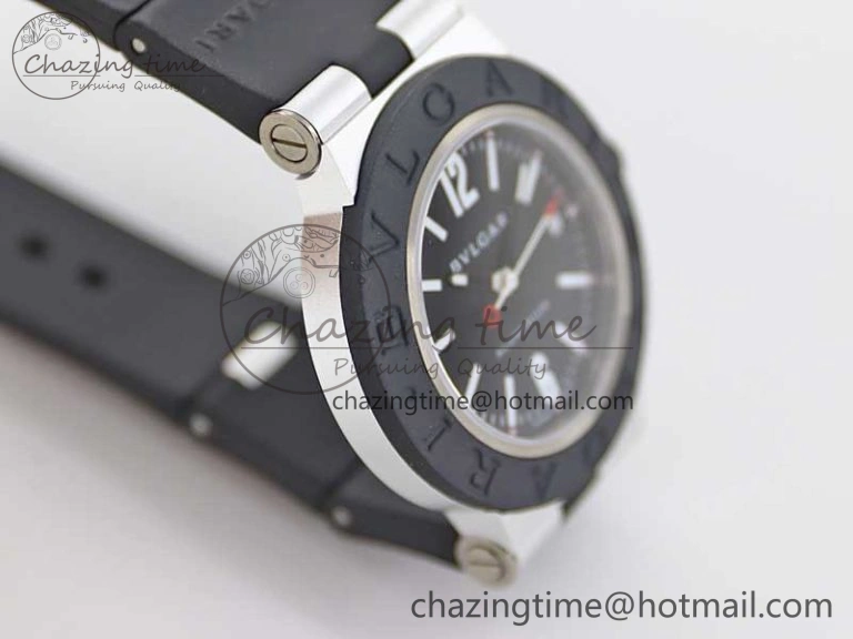 Bvlgari Diagono Aluminum Watch AL RU Black Stk SW Affordable 5818