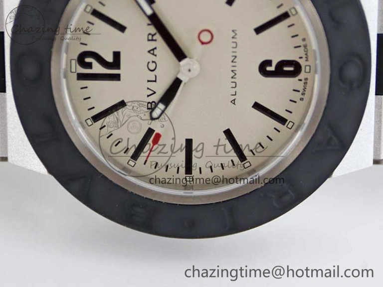 ModernLook Bvlgari Diagono Aluminum Watch AL RU Cream Stk SW 5821