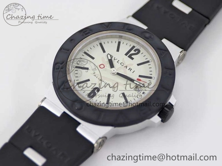 Bvlgari Diagono Aluminum Watch AL RU Steve Aoki Cream Stk SW SportInspired 5819