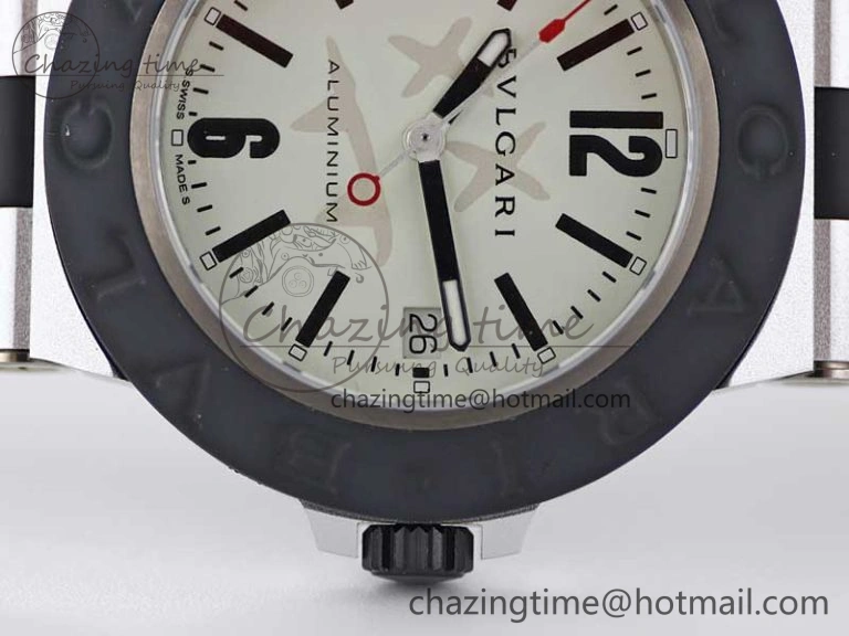 Bvlgari Diagono Aluminum Watch AL RU Steve Aoki Cream Stk SW SportInspired 5819