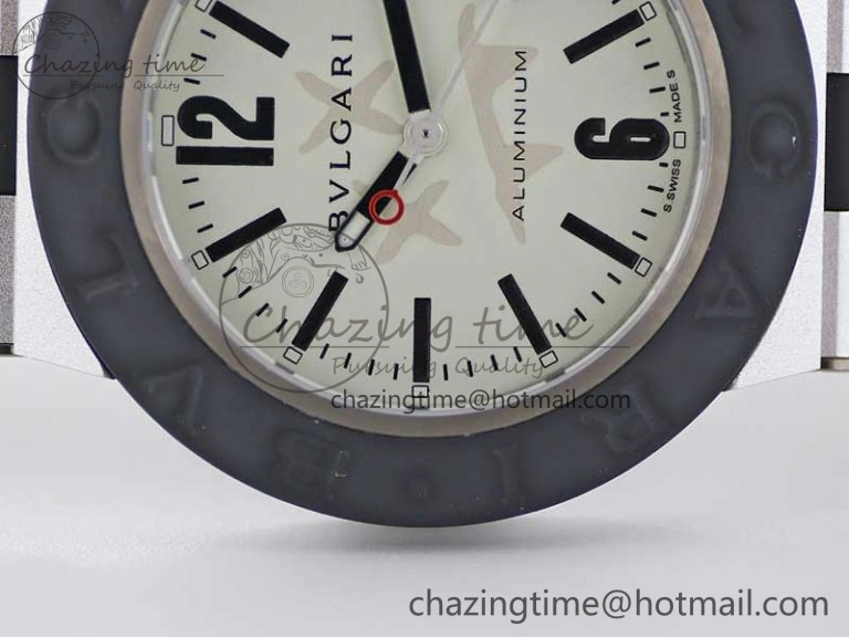 Bvlgari Diagono Aluminum Watch AL RU Steve Aoki Cream Stk SW SportInspired 5819
