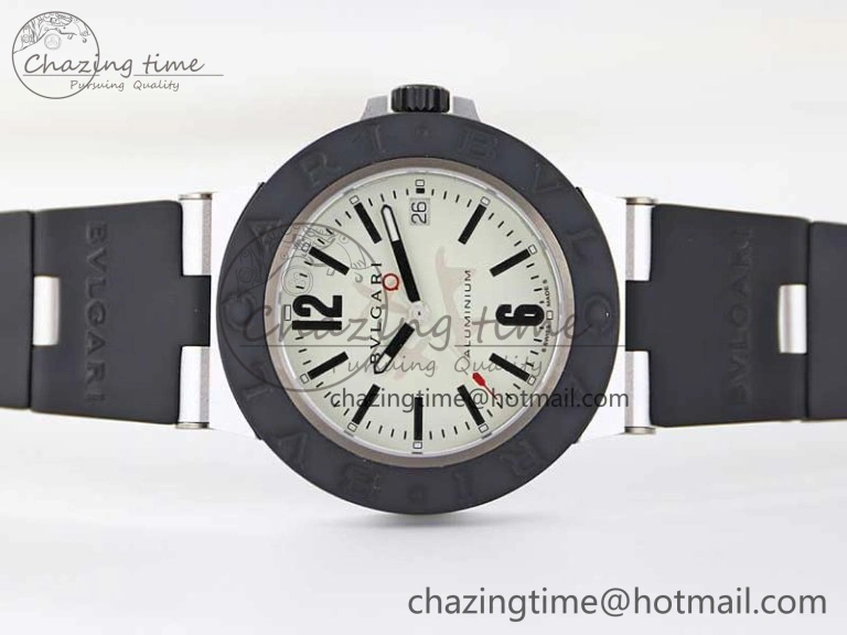 Bvlgari Diagono Aluminum Watch AL RU Steve Aoki Cream Stk SW SportInspired 5819