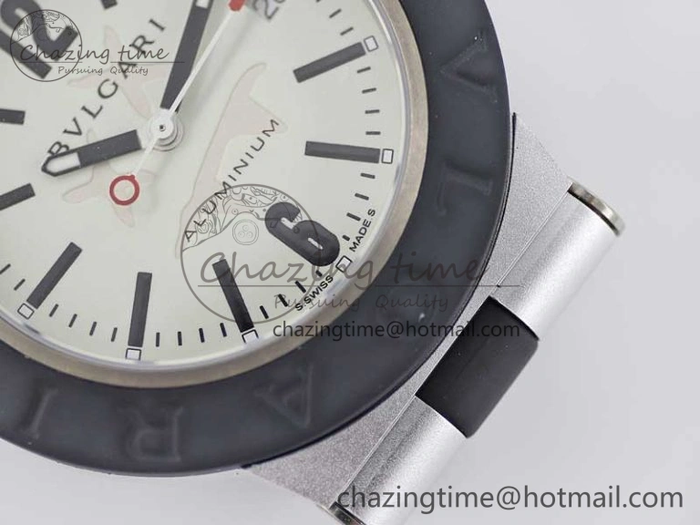 Bvlgari Diagono Aluminum Watch AL RU Steve Aoki Cream Stk SW SportInspired 5819