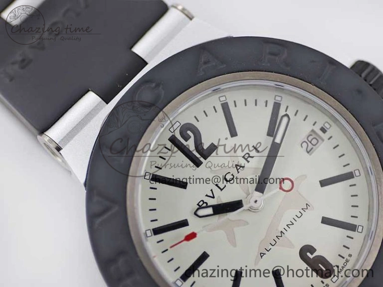 Bvlgari Diagono Aluminum Watch AL RU Steve Aoki Cream Stk SW SportInspired 5819