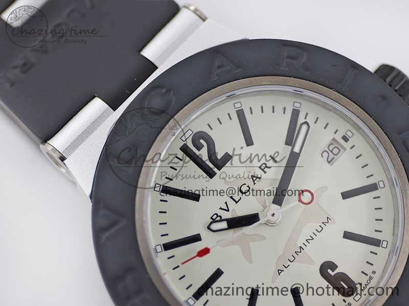 Bvlgari Diagono Aluminum Watch AL RU Steve Aoki Cream Stk SW SportInspired 5819