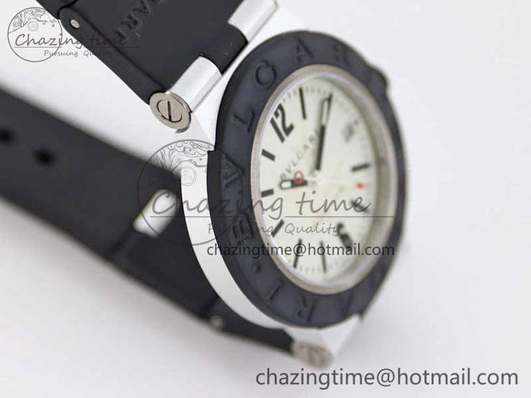 Bvlgari Diagono Aluminum Watch AL RU Steve Aoki Cream Stk SW SportInspired 5819