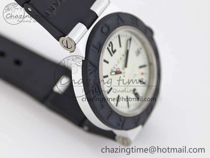 Bvlgari Diagono Aluminum Watch AL RU Steve Aoki Cream Stk SW SportInspired 5819