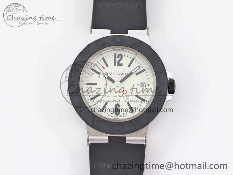 Bvlgari Diagono Aluminum Watch AL RU Steve Aoki Cream Stk SW SportInspired 5819